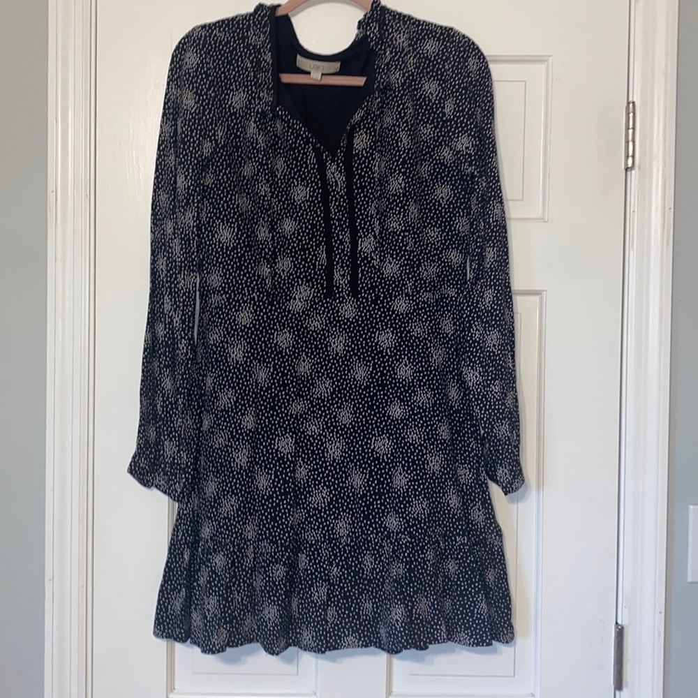LOFT ruffle dress